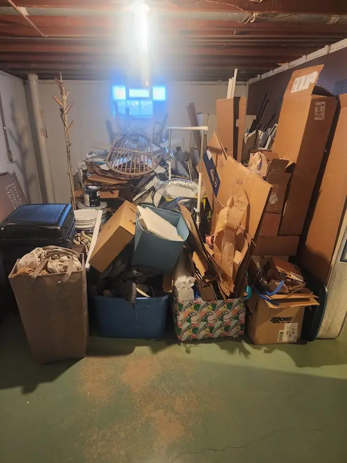 Roll-off dumpster container at job site for Construction Dumpster Rental in Mount Holly